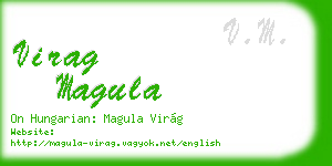 virag magula business card